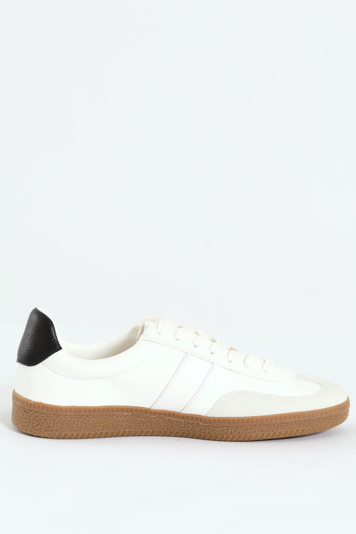 Impalla Gum Sole Flat Sneaker - White/Grey