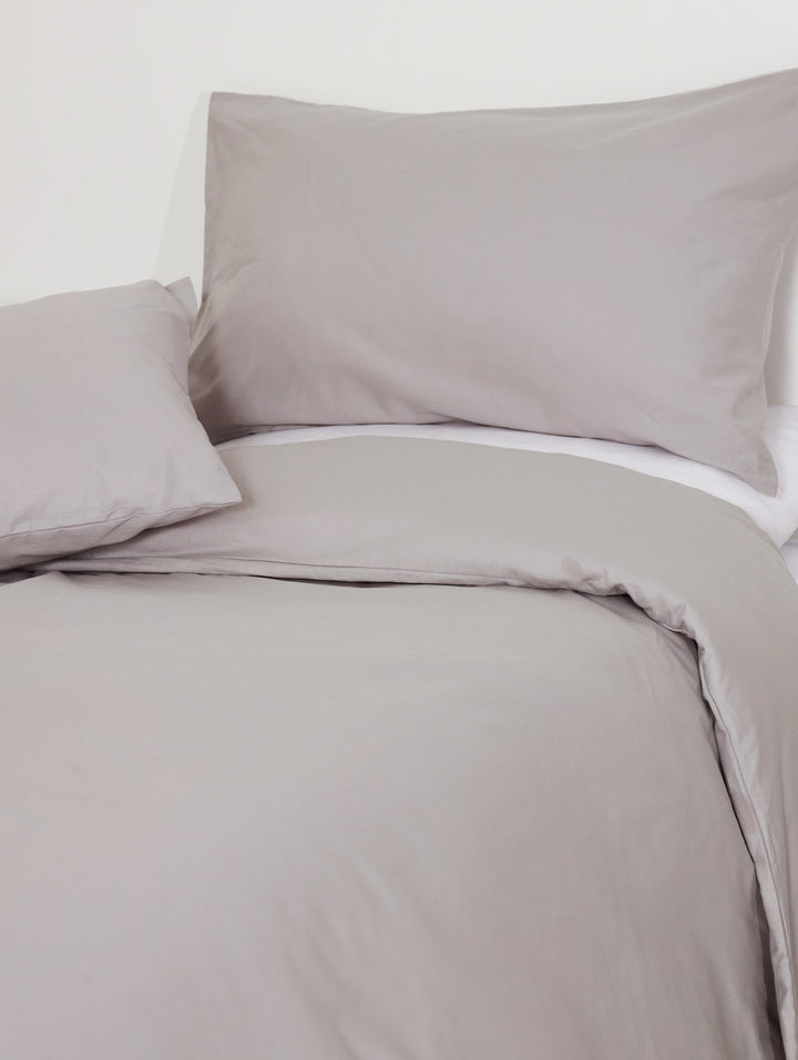 200tc Standard Duvet Set - Grey