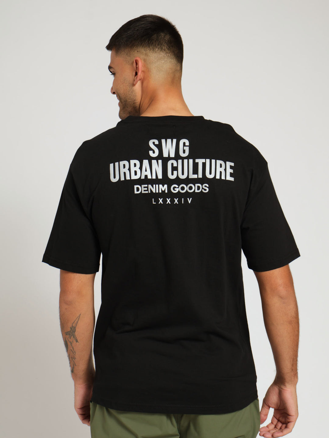 Reflective Print Tee - Black