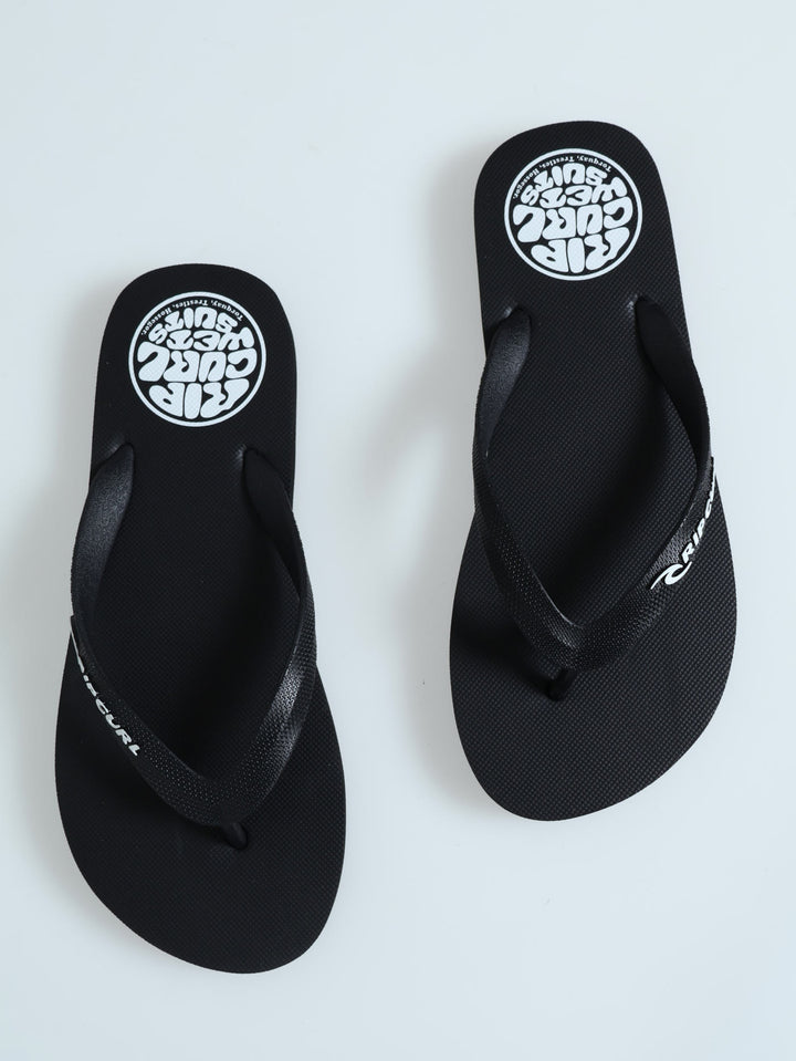 Icons Logo Flip Flops - Black