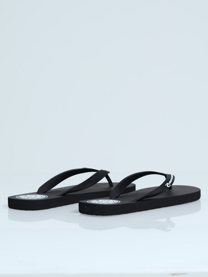 Icons Logo Flip Flops - Black