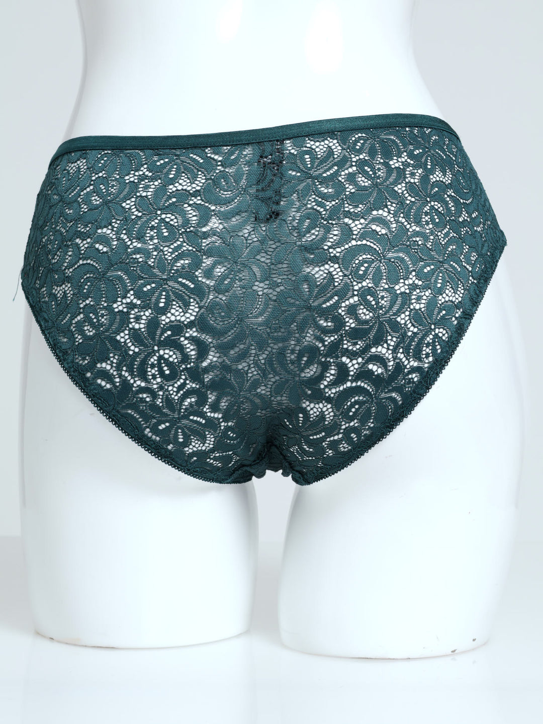 Full Lace Midi Panty - Dark Green