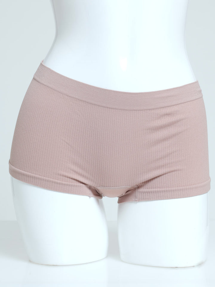 3 Pack Seamless Boyleg Panty - Slate/Fawn/Rugby Tan