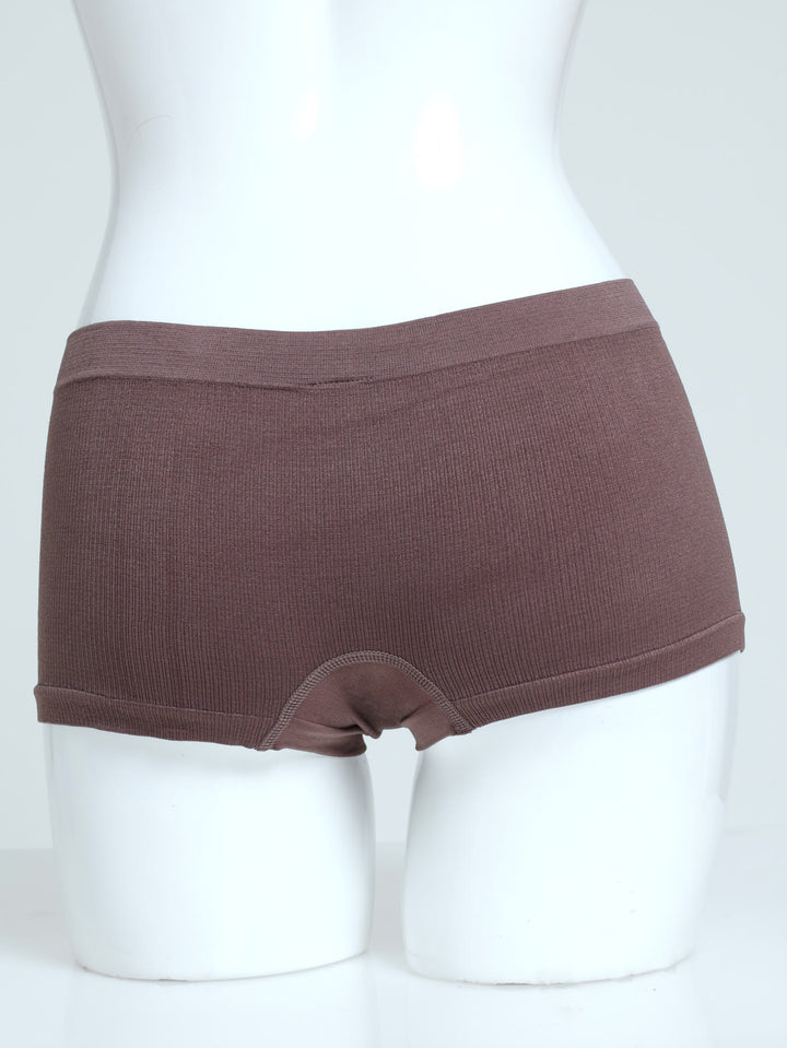 3 Pack Seamless Boyleg Panty - Slate/Fawn/Rugby Tan