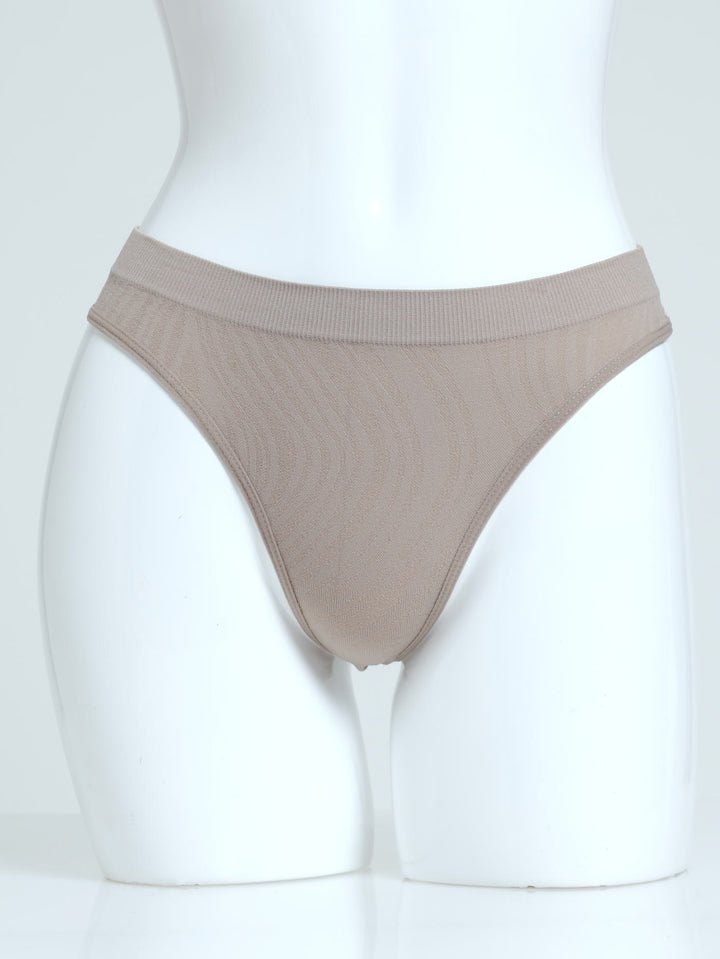 3 Pack Seamless Thong - Zebra - Latte/Pearl/Black