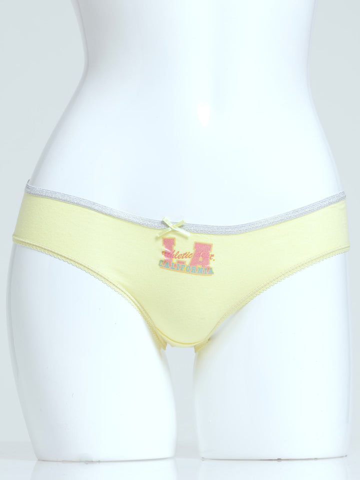 Girls 5 Pack Collegial States Tie Dye Panties - Yellow