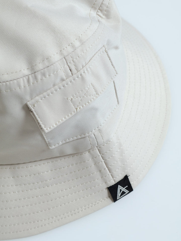 Side Pocket Bucket Hat - Cream