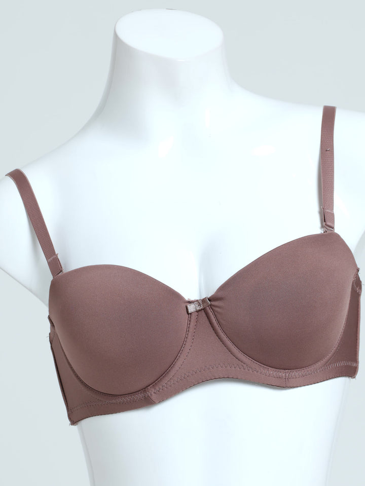 1-Up 2 Pack Multiway Bra - Mocha/Black