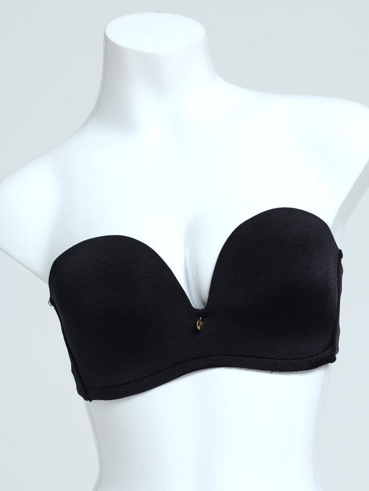 Strapless Plunge Bra - Black