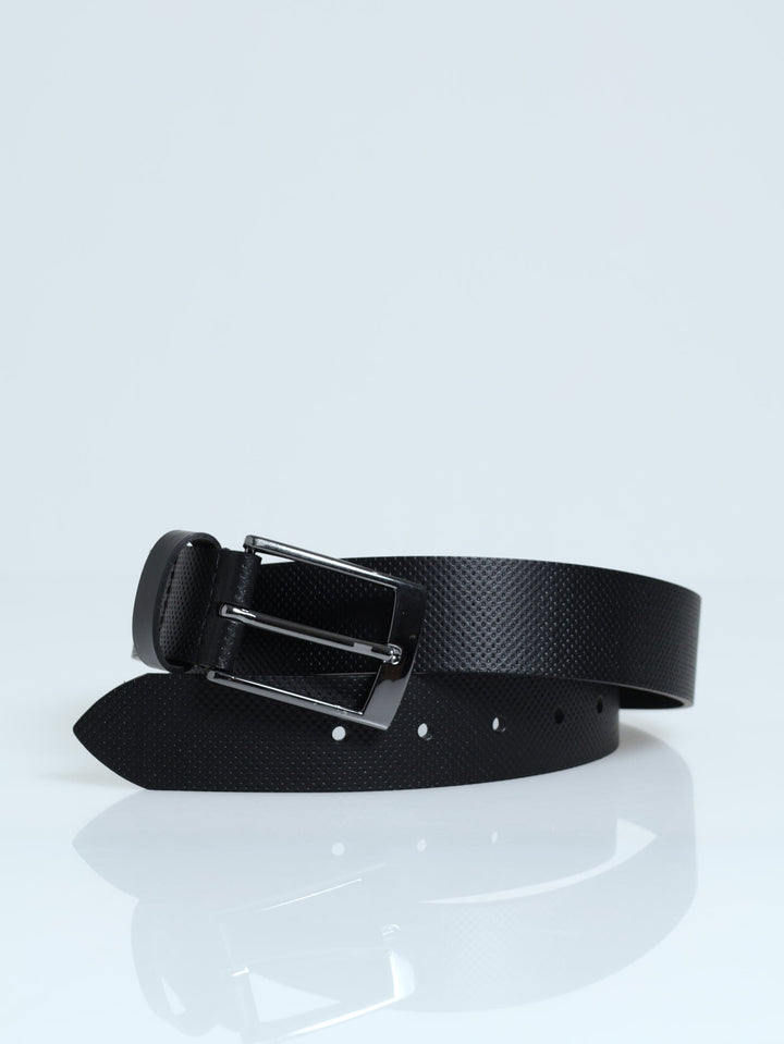 Bonded Leather Belt - Black