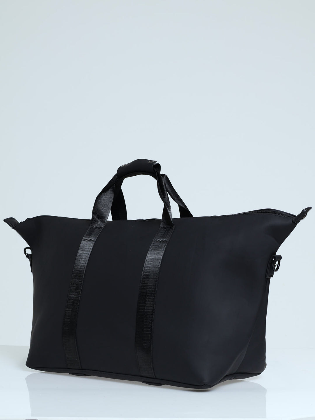 Rubberised Weekender Bag - Black