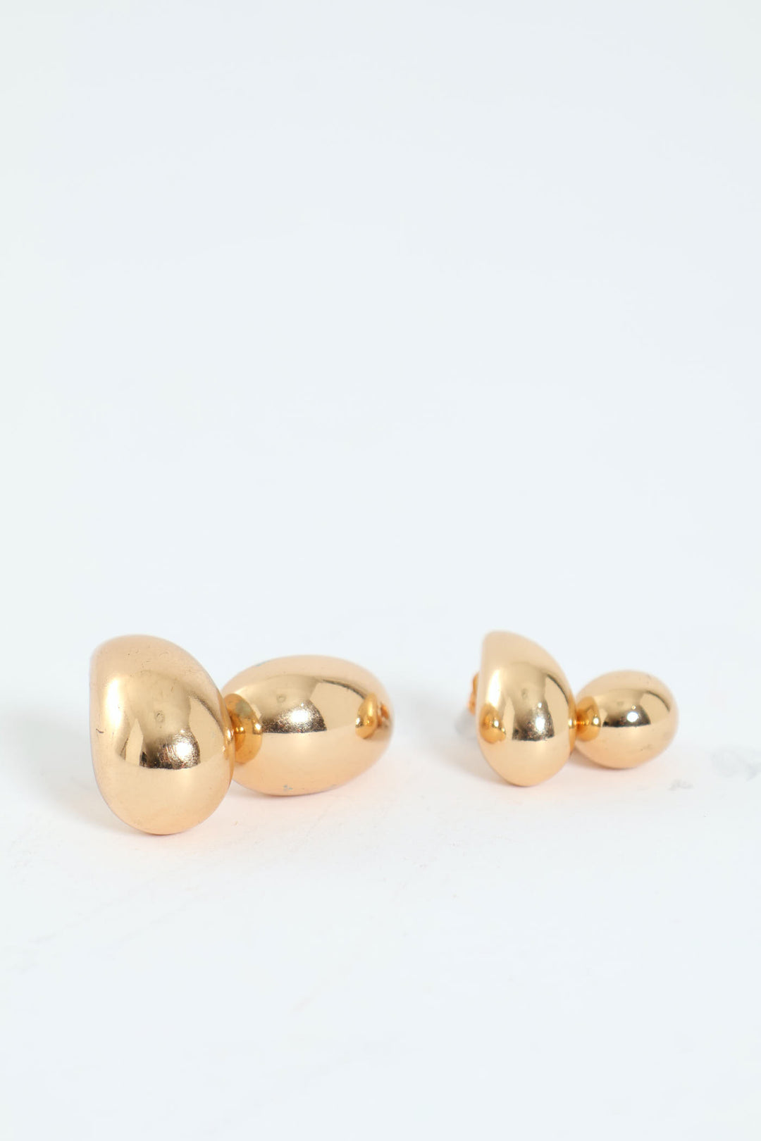 2 Pack Bubble Stud Earrings - Gold