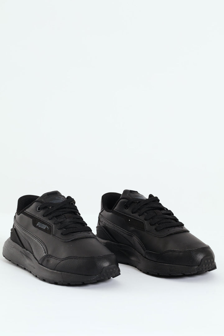 Runtamed Mono Lace Up Sneaker - Black