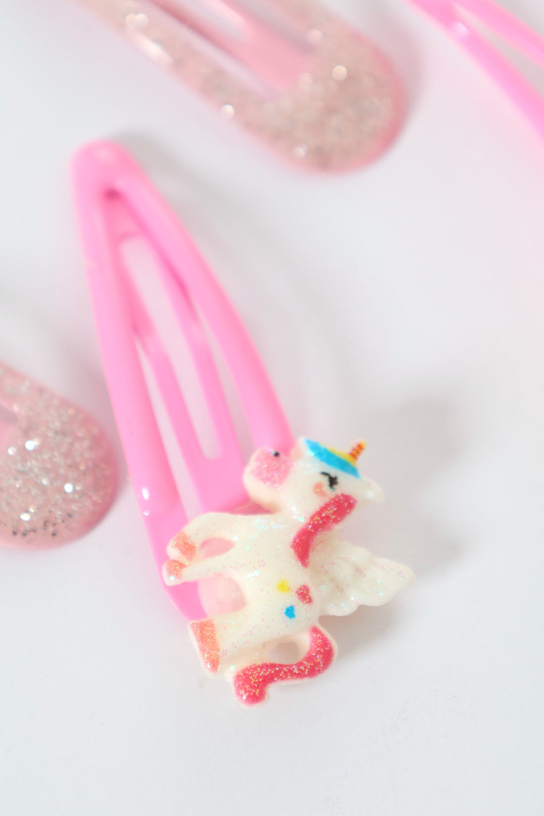 Pre-Girls Unicorn Hair Clips - Pink