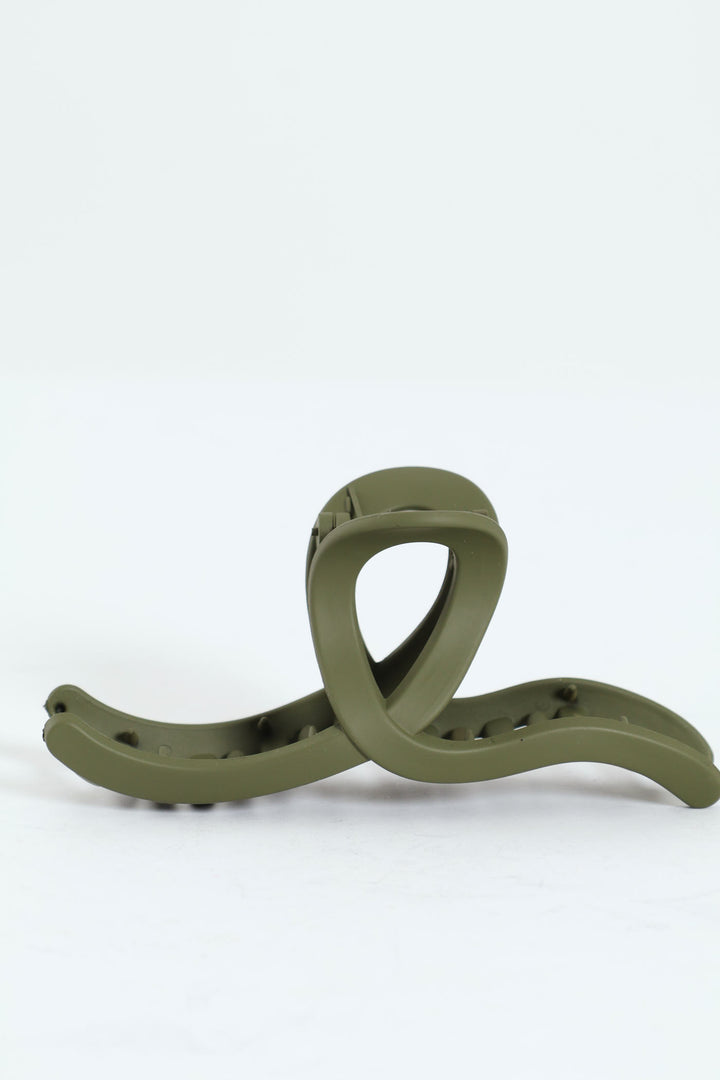 Matte Hair Clip - Green