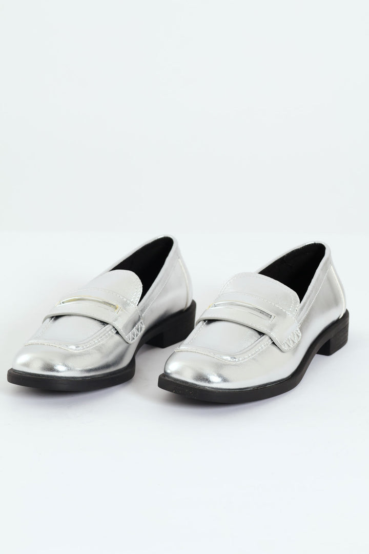 Jaylin Patent Loafer - Silver