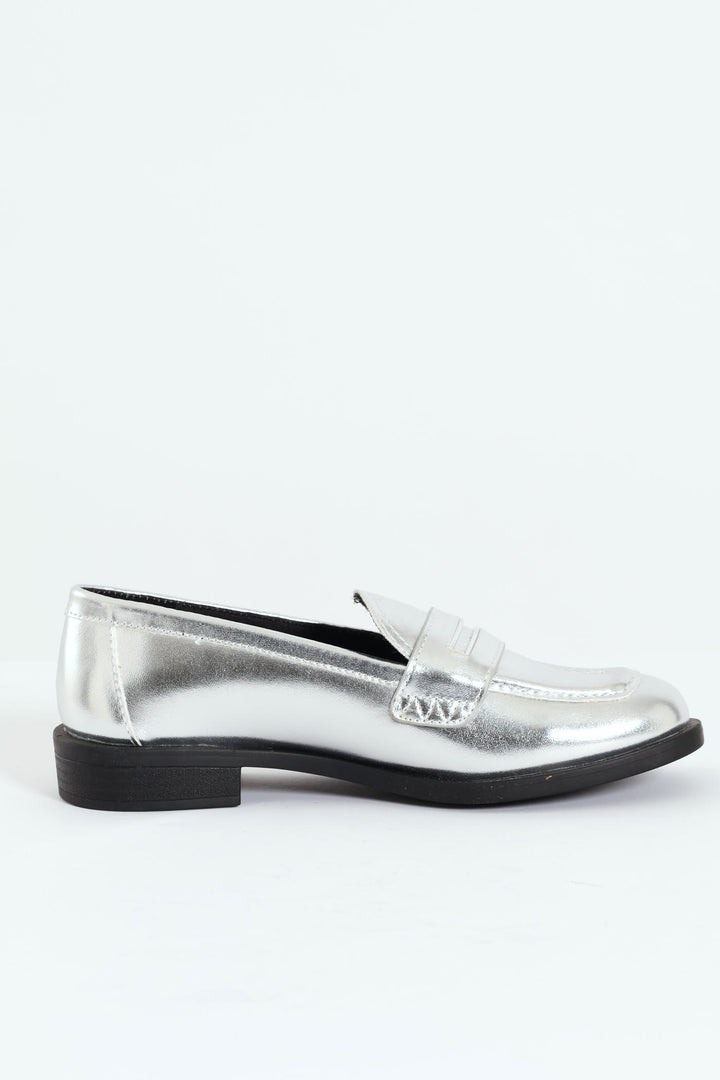 Jaylin Patent Loafer - Silver