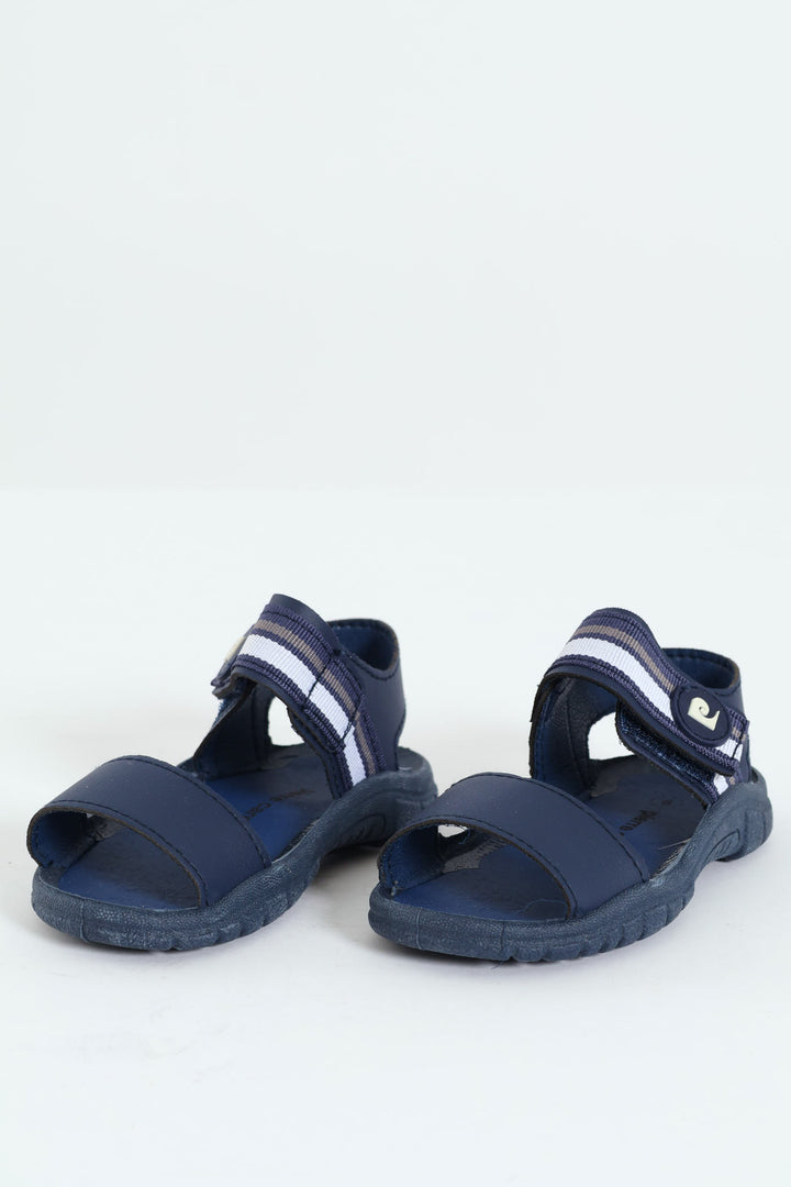 Pre-Boys Jude Open Toe Sandal - Navy