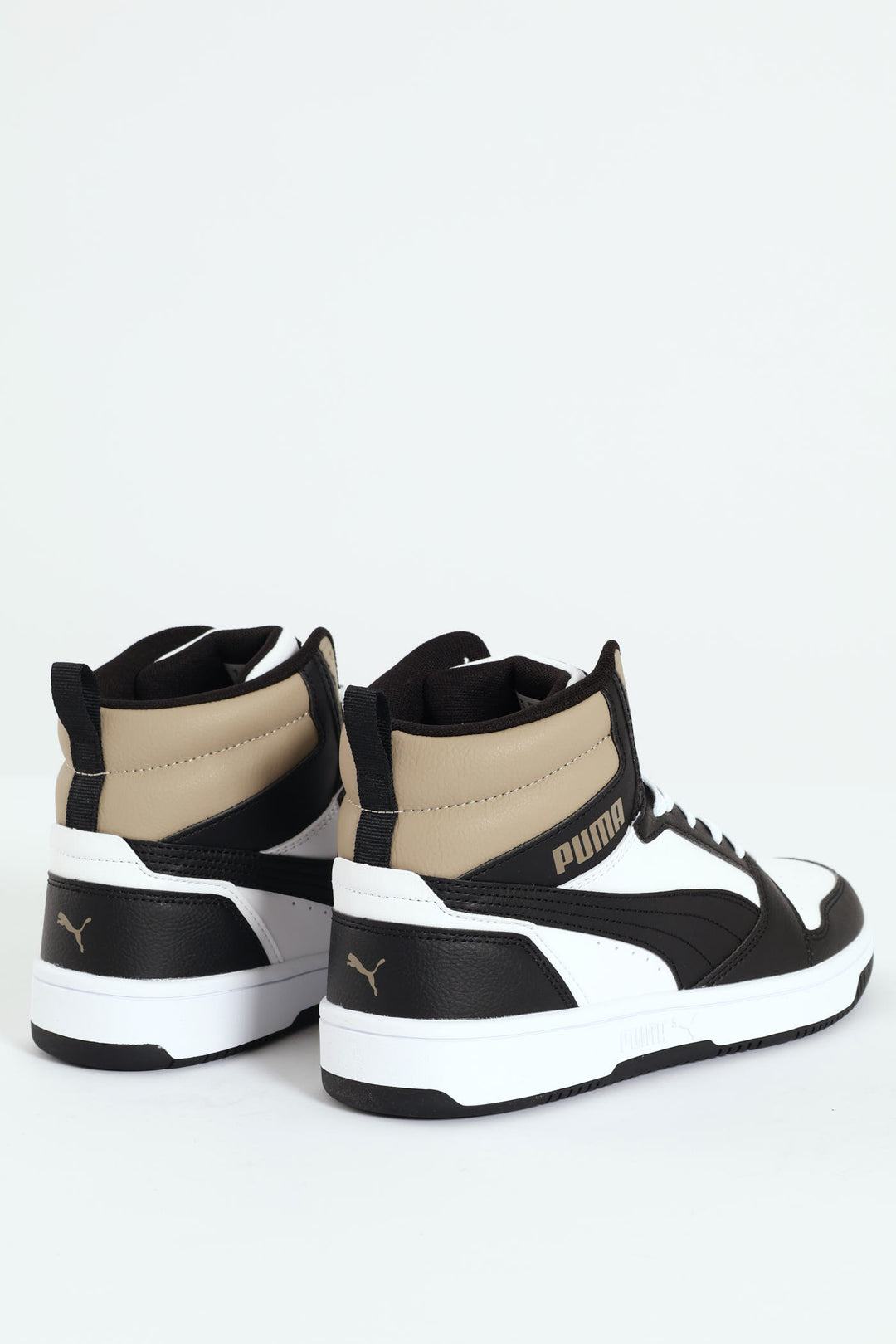 Rebound Hi Closed Toe Lace Up Sneaker - Brown/White