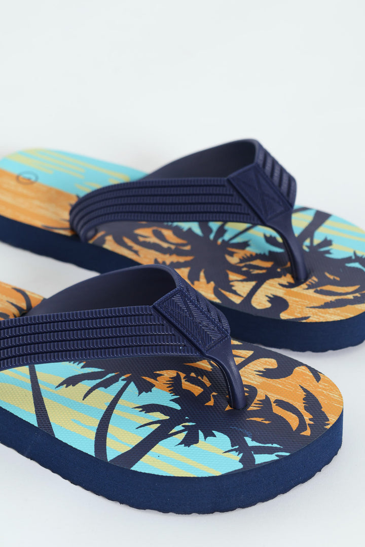 Boys Thong Sandal - Navy