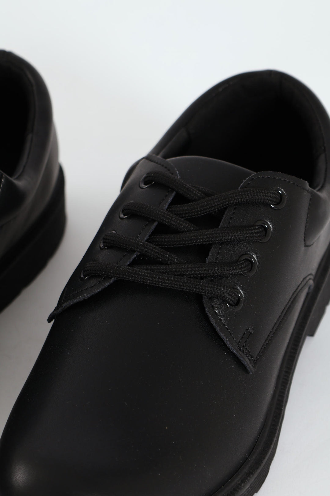 Boys Curtis Lace Up School Shoe - Black