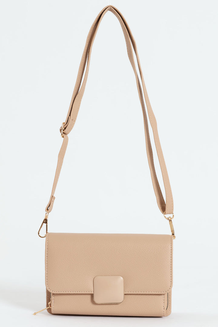 Crossbody Wallet - Nude