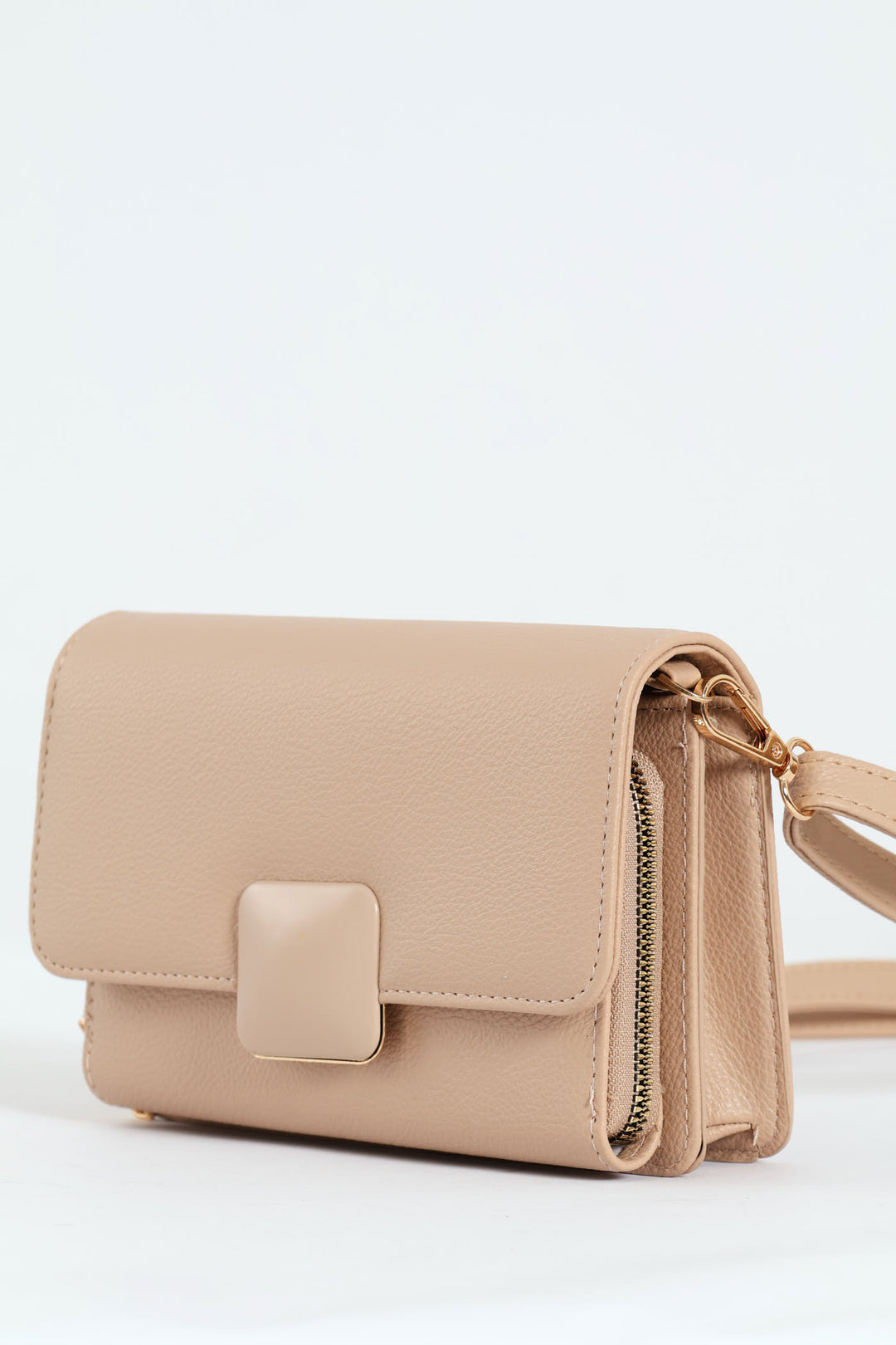 Crossbody Wallet - Nude