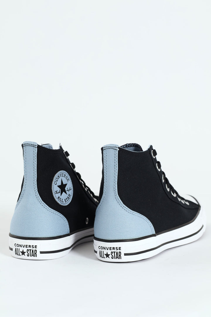 Colourblock Panel Heel Ctas Basic Sneaker - Black/Blue