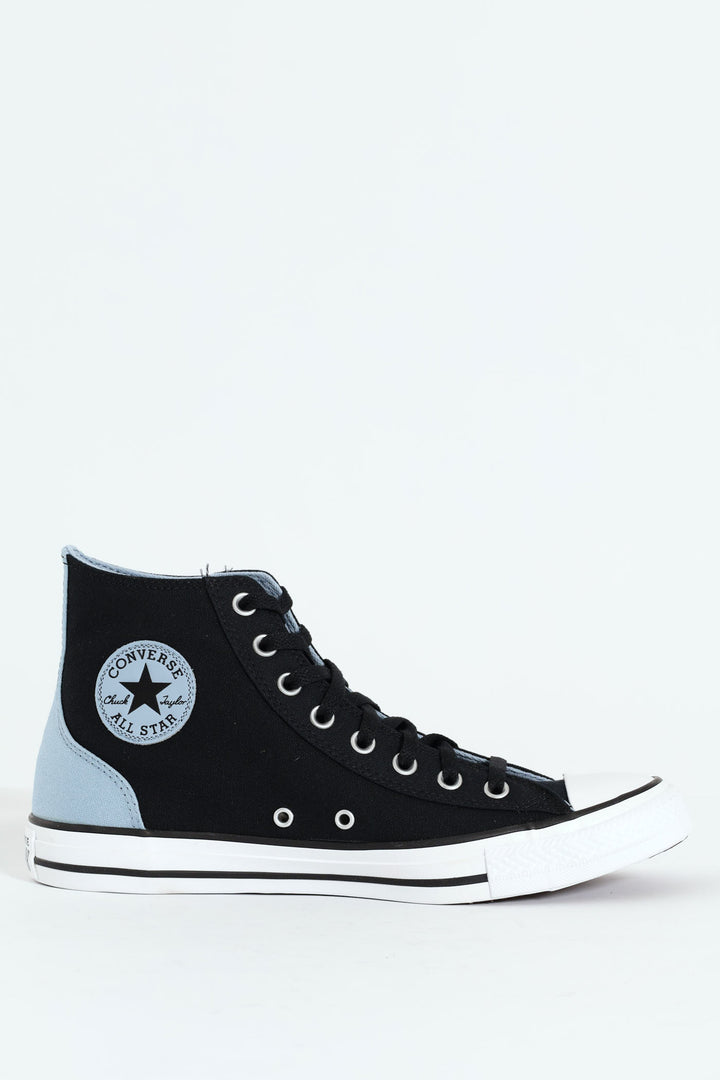 Colourblock Panel Heel Ctas Basic Sneaker - Black/Blue