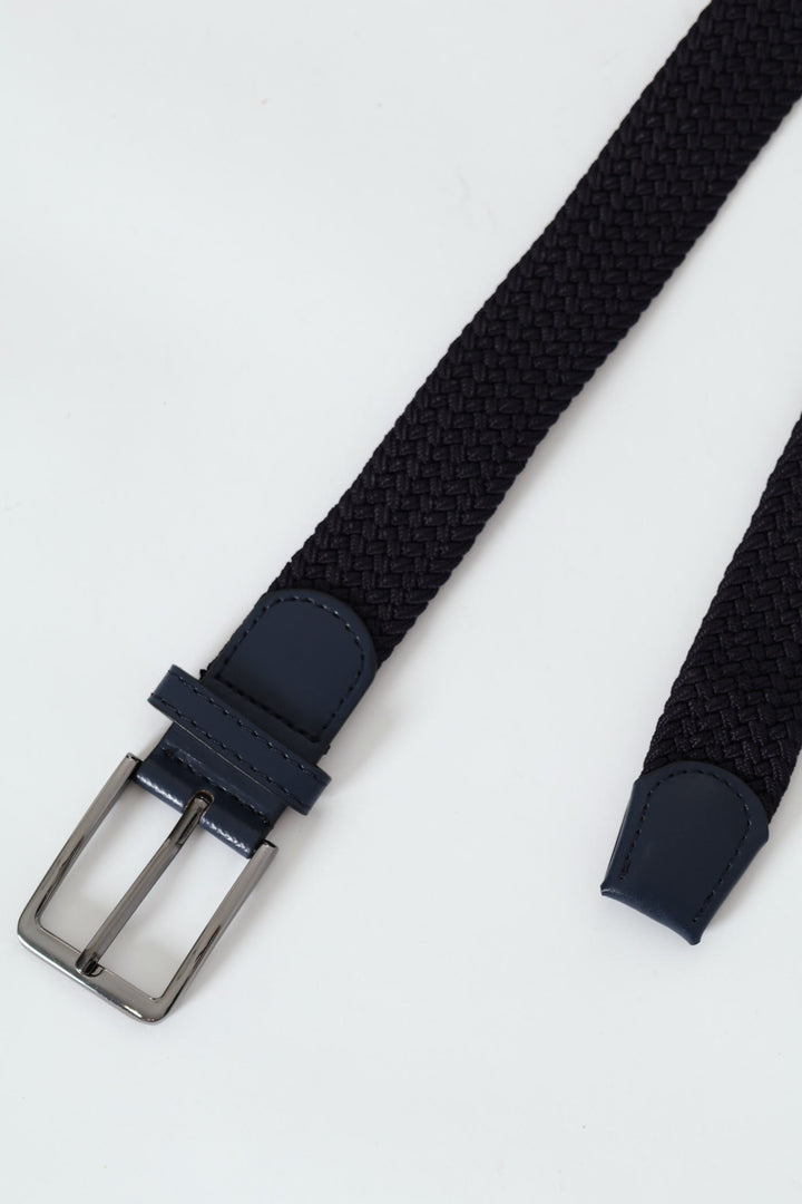 Updated Braided Belt - Navy