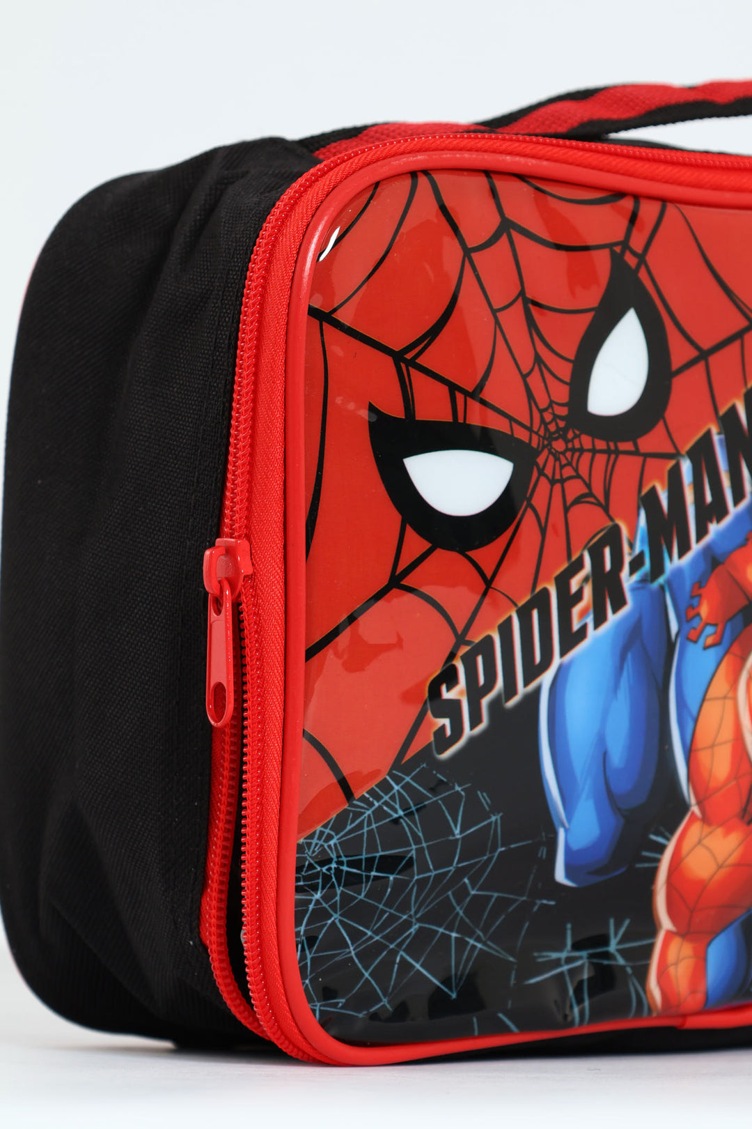 Pre-Boys Spiderman Webbed Lunch Bag - Red