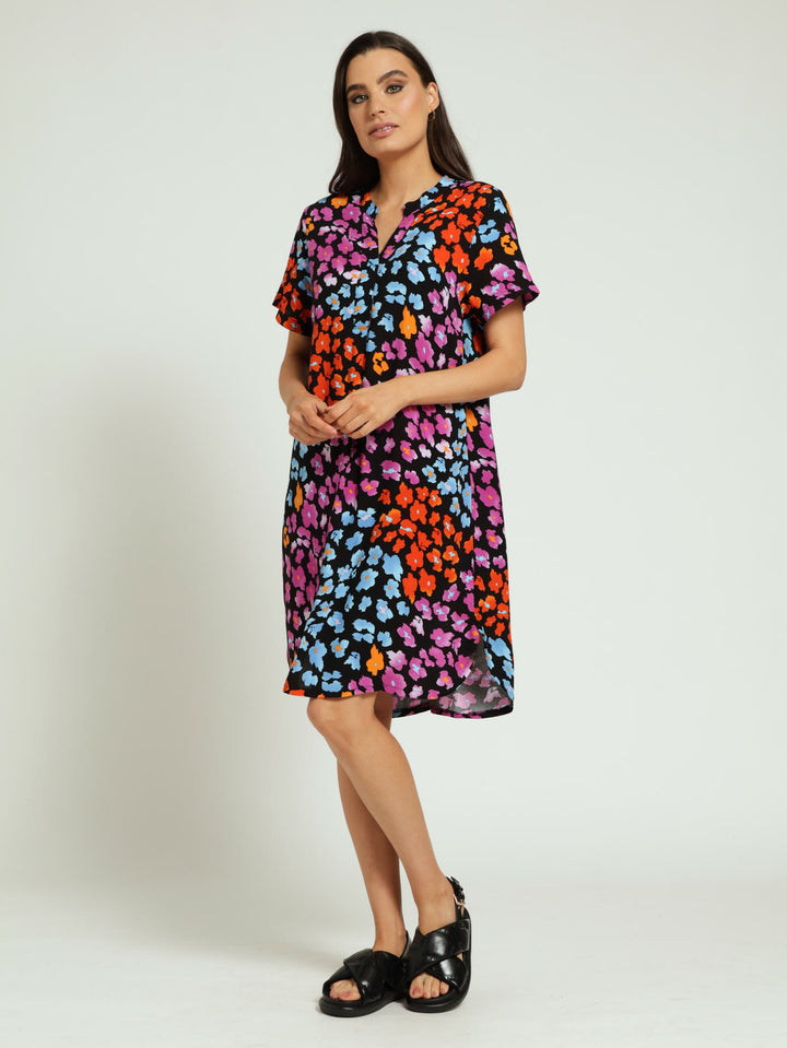 Mandarin Shift Dress