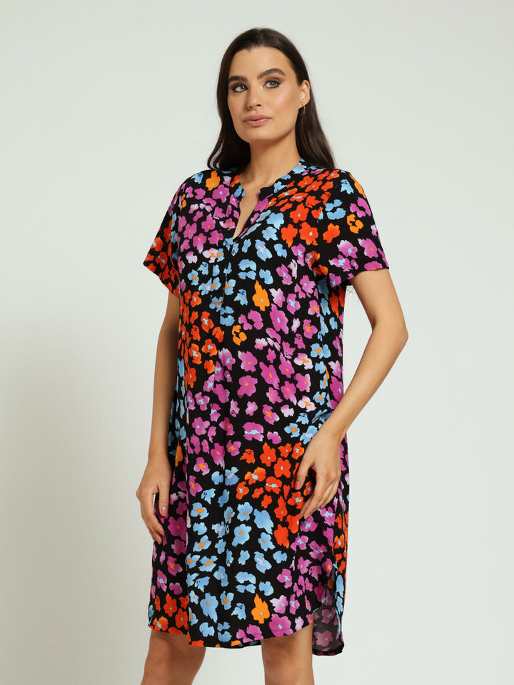 Mandarin Shift Dress