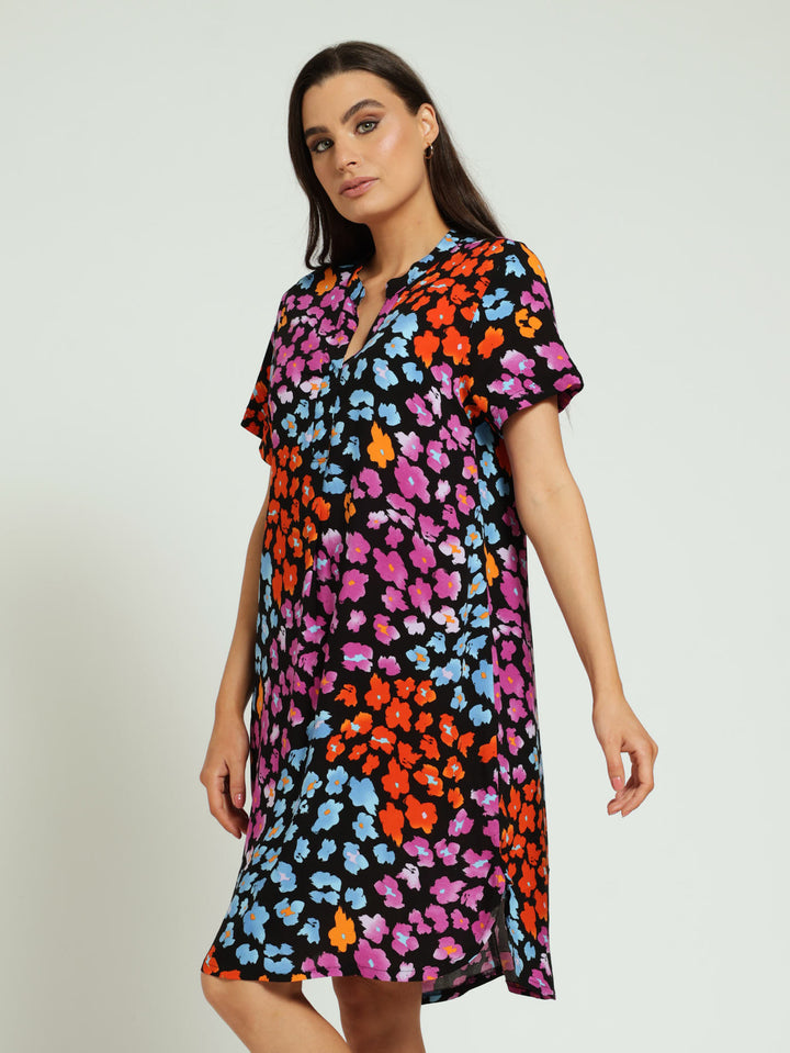 Mandarin Shift Dress