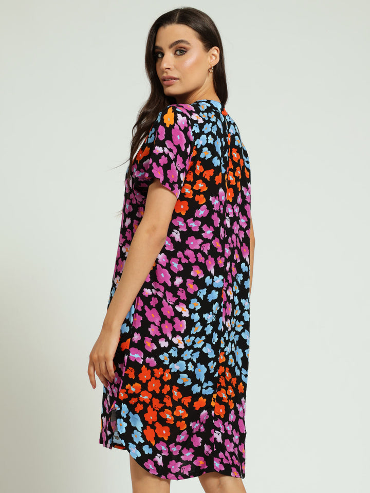 Mandarin Shift Dress