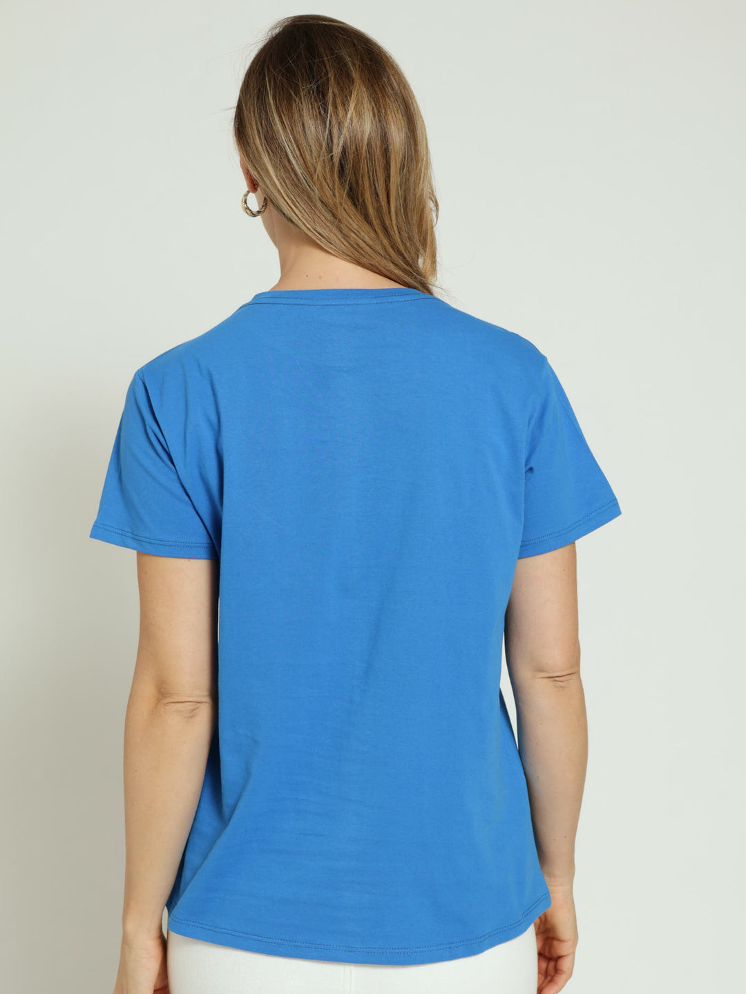 Magnifique Embossed Tee - Blue