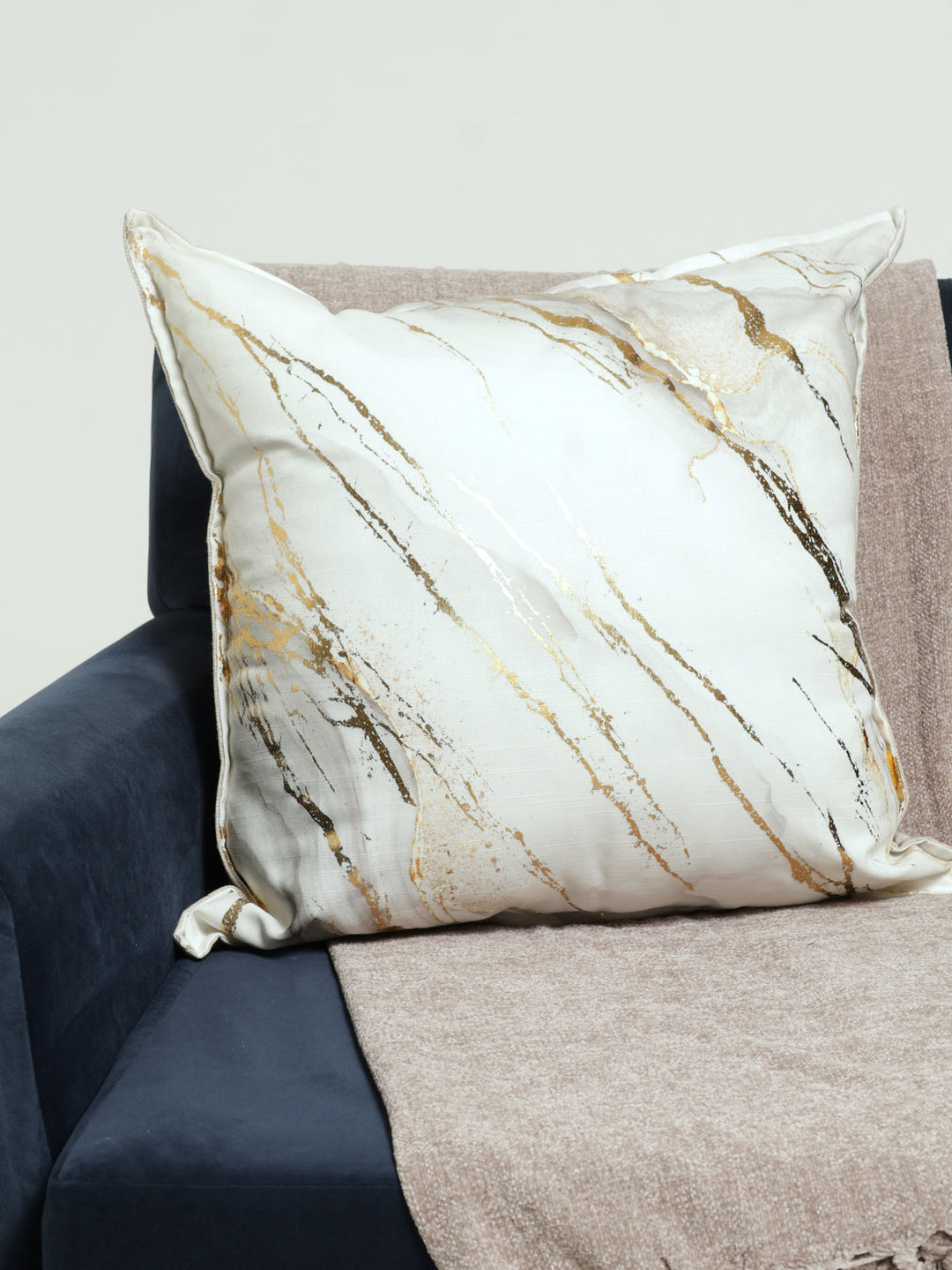 Foil Marble Scatter Cushion - Grey