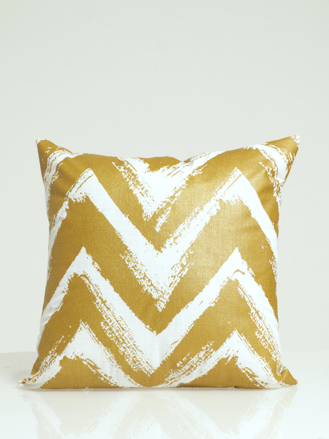 Chevron Gold Foil Scatter Cushion - Gold