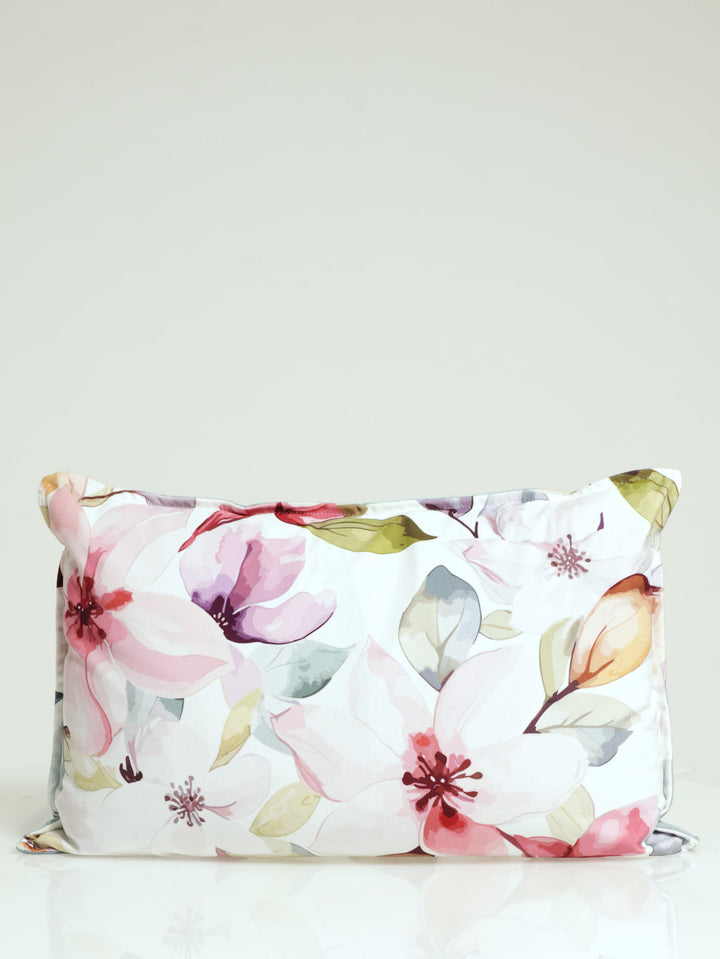 Pale Floral Velvet Scatter Cushions 60X40cm