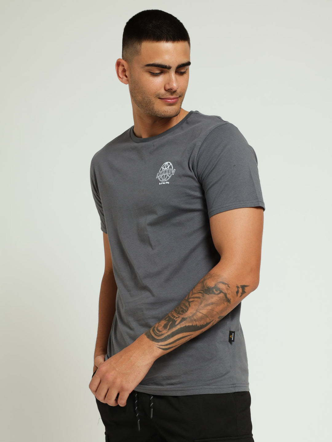 Logo Tee - Charcoal