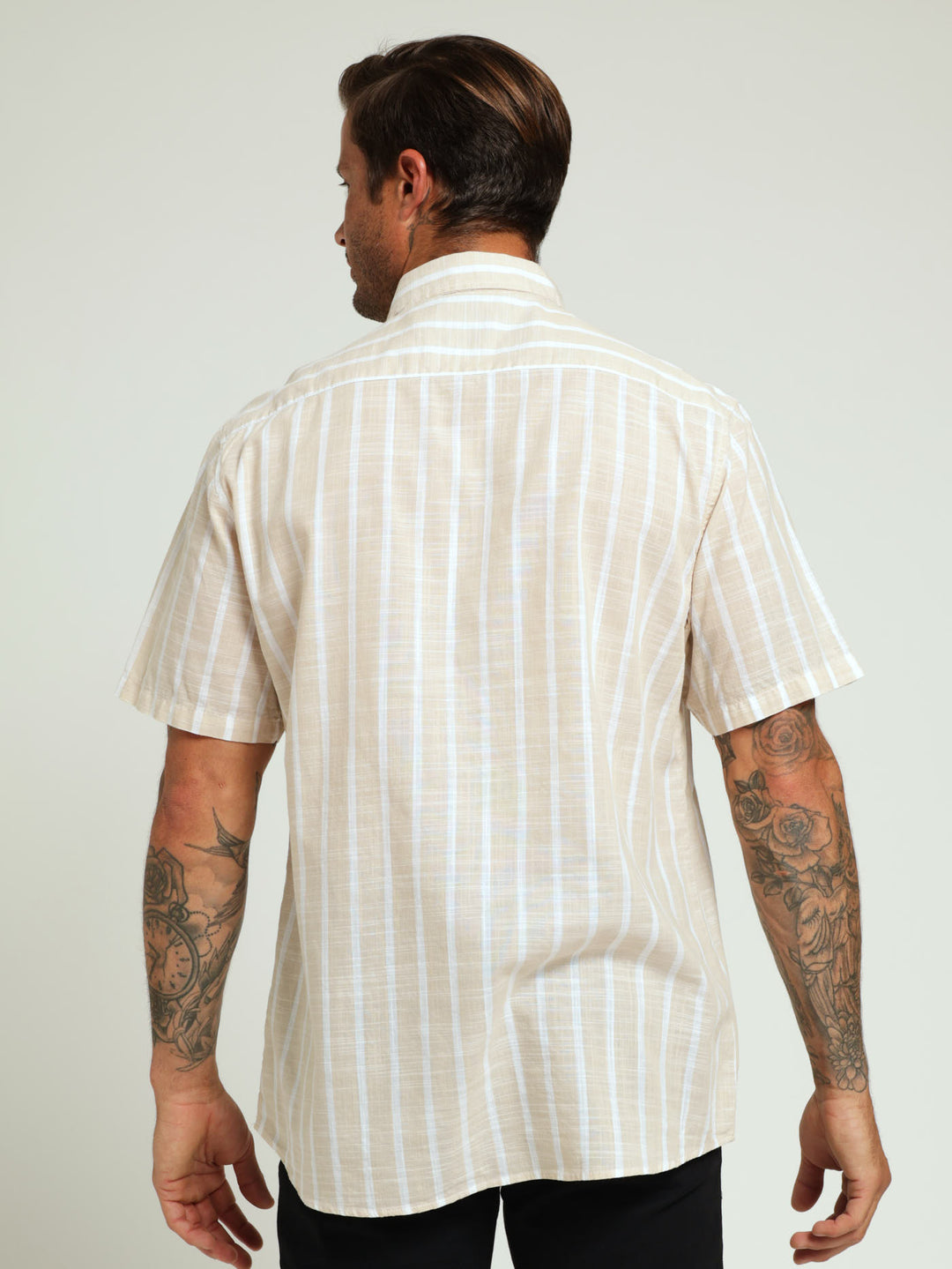 Stripe Shirt - Light Stone