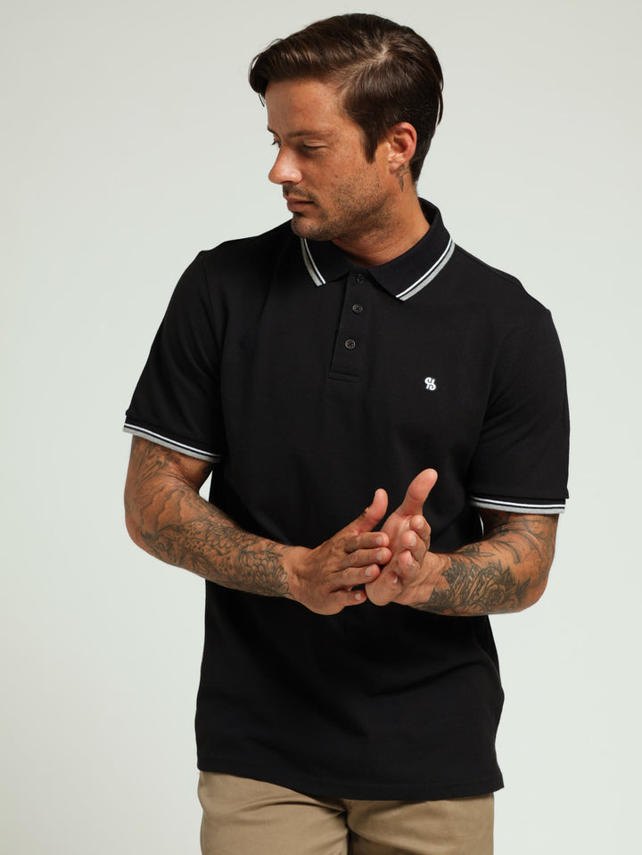 New Tipped Golfer - Black