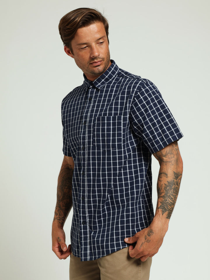 Check Shirt - Navy