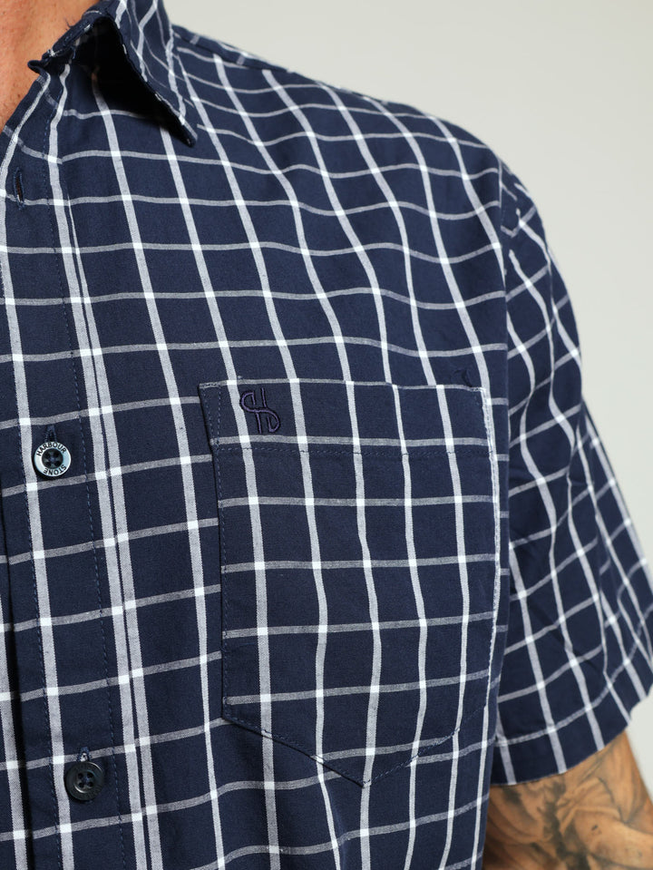 Check Shirt - Navy