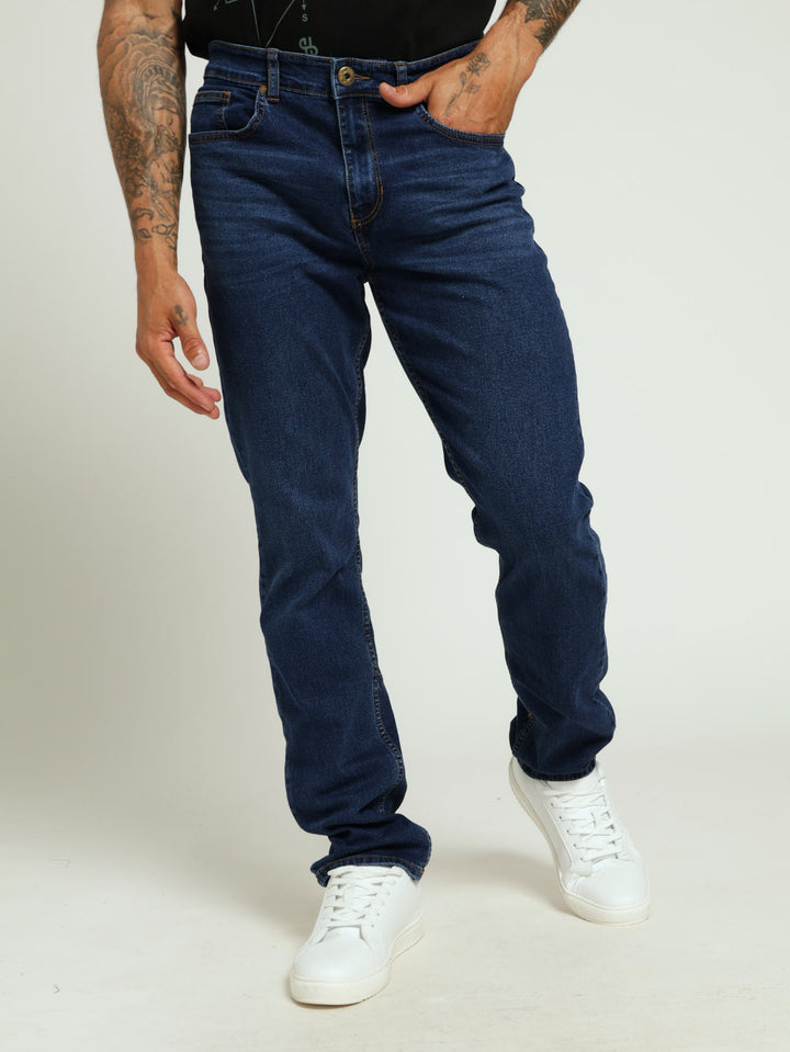 Slim Fit Jeans - Dark Blue