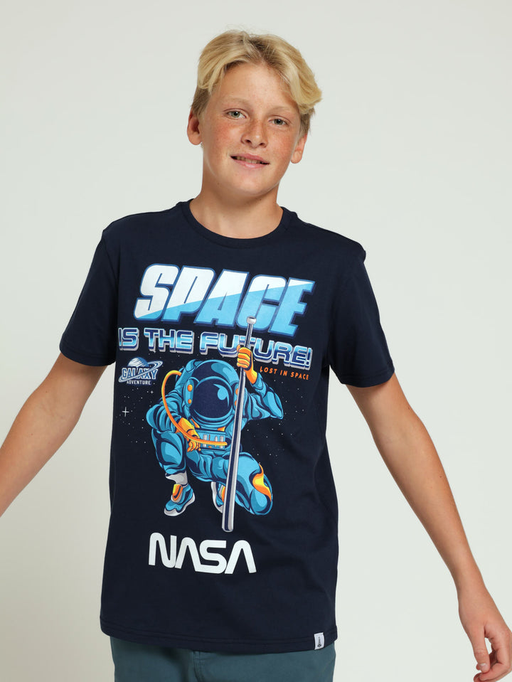 Boys Nasa Space Tee - Navy