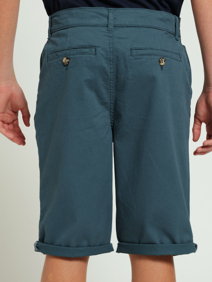 Boys Chino Shorts - Dark Teal