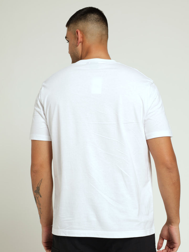 Tiger & Puma Print Tee - White