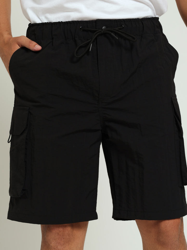 Bungee Bellows Cargo Short - Black