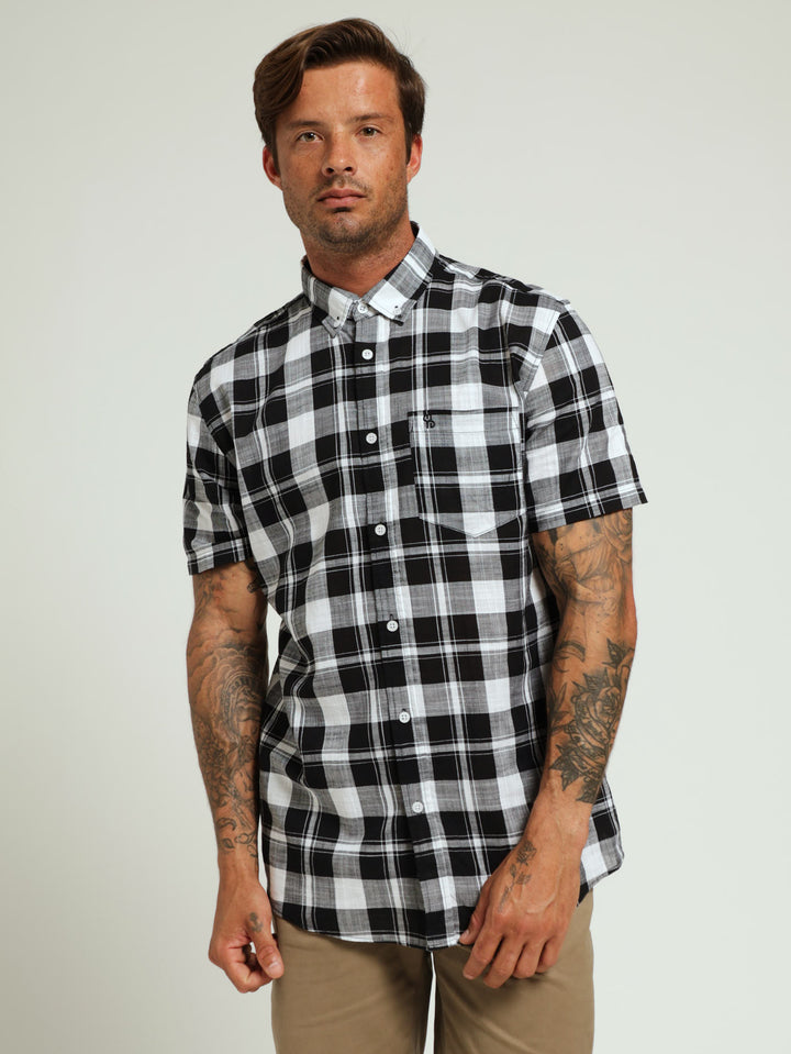 Big Check Shirt - Black/White